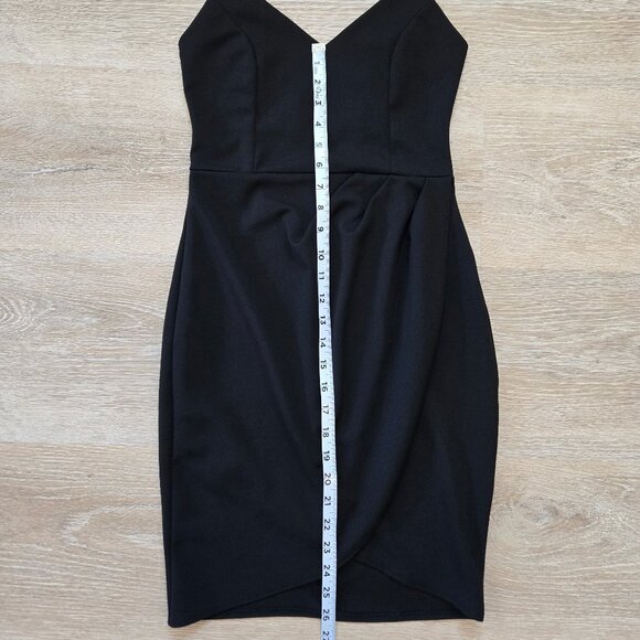 Lulus Mini Short Sleeveless Dress Size Small Stretch Black Bodycon LBD - Picture 12 of 16